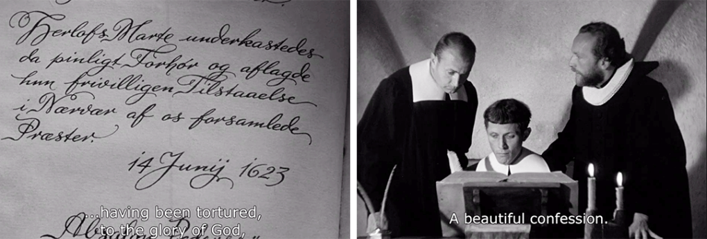 Fig. 4. Day of Wrath (Carl Th. Dreyer, DK, 1943).